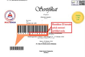 Data Sertifikat Multidasa